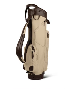 Sun Mountain Golf Canvas & Leather Cart Bag 11 Sun Mountain Golf Canvas & Leather Cart Bag -A-Grind Golf Shop 190738CanvasLeatherCartNatural Brown