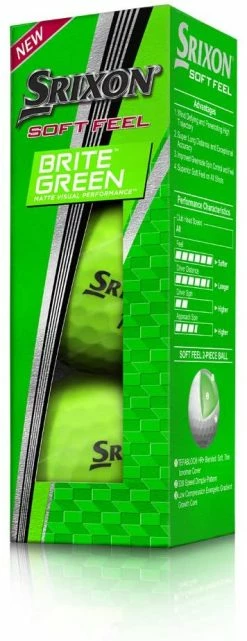 Cleveland Golf Srixon Soft Feel Brite Matte Color Golf Balls -A-Grind Golf Shop 2019SoftFeelBritte Green Ball11
