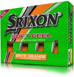 Cleveland Golf Srixon Soft Feel Brite Matte Color Golf Balls -A-Grind Golf Shop 2019SoftFeelBritte Orange Box0
