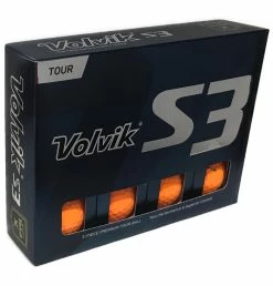 Volvik S3 Tour Performance Golf Balls -A-Grind Golf Shop 2019 S3 Orange Box