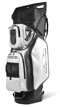 Sun Mountain 2023 Boom Bag Golf Cart Bag With Speakers 12 Sun Mountain 2023 Boom Bag Golf Cart Bag With Speakers -A-Grind Golf Shop 2023 BoomCart 230392 black white