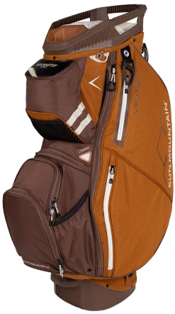 Sun Mountain 2023 C-130 14-Way Divided Golf Cart Bag -A-Grind Golf Shop 2023 C130 230303 pecan java beach