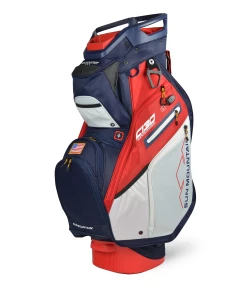 Sun Mountain Golf 2021 C-130 Supercharged Cart Bag 11 Sun Mountain Golf 2021 C-130 Supercharged Cart Bag -A-Grind Golf Shop 210332C130SuperchargedNavy White Red