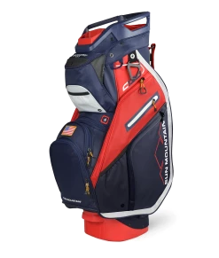 Sun Mountain Golf 2022 C-130 5-Way Cart Bag 9 Sun Mountain Golf 2022 C-130 5-Way Cart Bag -A-Grind Golf Shop 220330C1305WayNavy Red White