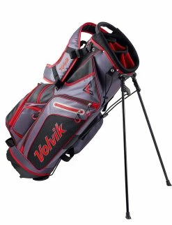 CaddiesShack Volvik Golf 6-Way Stand Carry Bags -A-Grind Golf Shop 6 Way Red Stand 1 e6530f0c fda7 4af9 9746 4819ea053c55