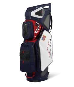 Sun Mountain 2022 Boom Bag Golf Cart Bag With Speakers -A-Grind Golf Shop BOOM BAG NAVY WHITE RED