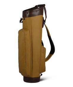 Sun Mountain Golf Canvas & Leather Cart Bag 14 Sun Mountain Golf Canvas & Leather Cart Bag -A-Grind Golf Shop CanvasLeatherCartClay BrownAltShot