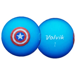 Volvik Marvel Avengers 5 Golf Balls Character Pack -A-Grind Golf Shop CaptainAmericaBallBlur