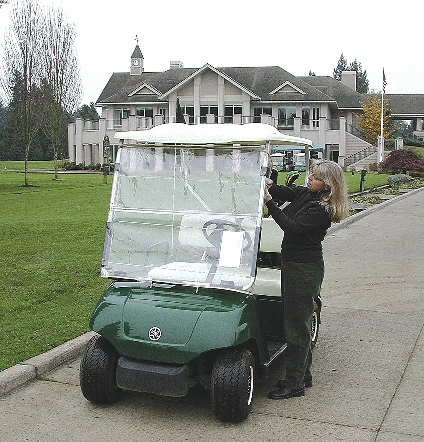ProActive Sports CartShield Clear Portable Golf Cart Windshield 4 ProActive Sports CartShield Clear Portable Golf Cart Windshield - Image 2