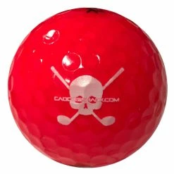CaddiesShack Custom Jolly Rogers Skull & Crossbones Volvik Crystal Golf Balls -A-Grind Golf Shop Crystal Red Logo 926e05ae 0e55 47c4 af37 7a5298b0e541