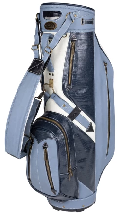 Sun Mountain 2023 Dundee Leather Cart Bag -A-Grind Golf Shop Dundee N230414 navy mirage beach