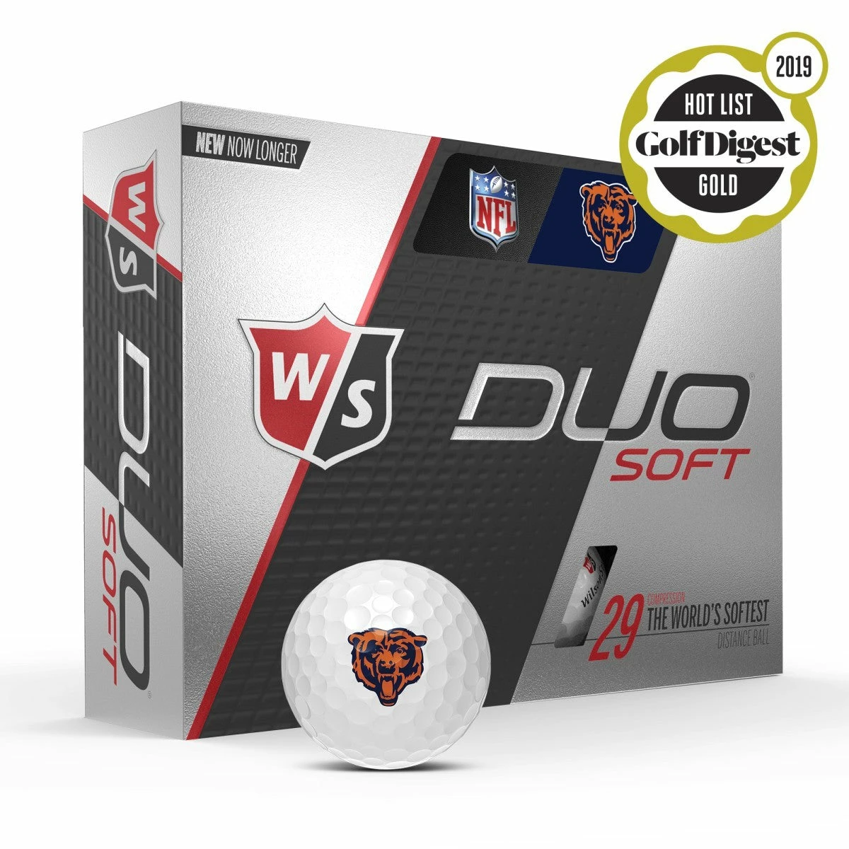 Wilson Staff Duo Soft NFL Team Licensed Golf Balls 2 Wilson Staff Duo Soft NFL Team Licensed Golf Balls