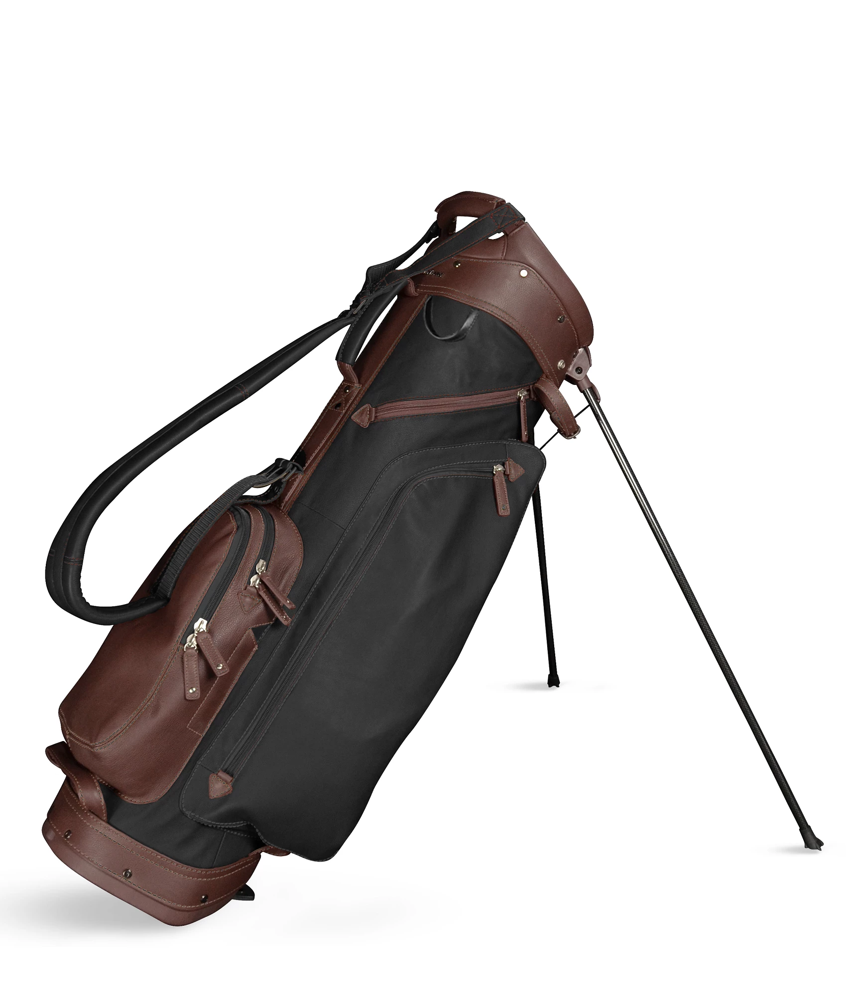 Sun Mountain Golf Leather Carry Stand Bag 4 Sun Mountain Golf Leather Carry Stand Bag - Image 2