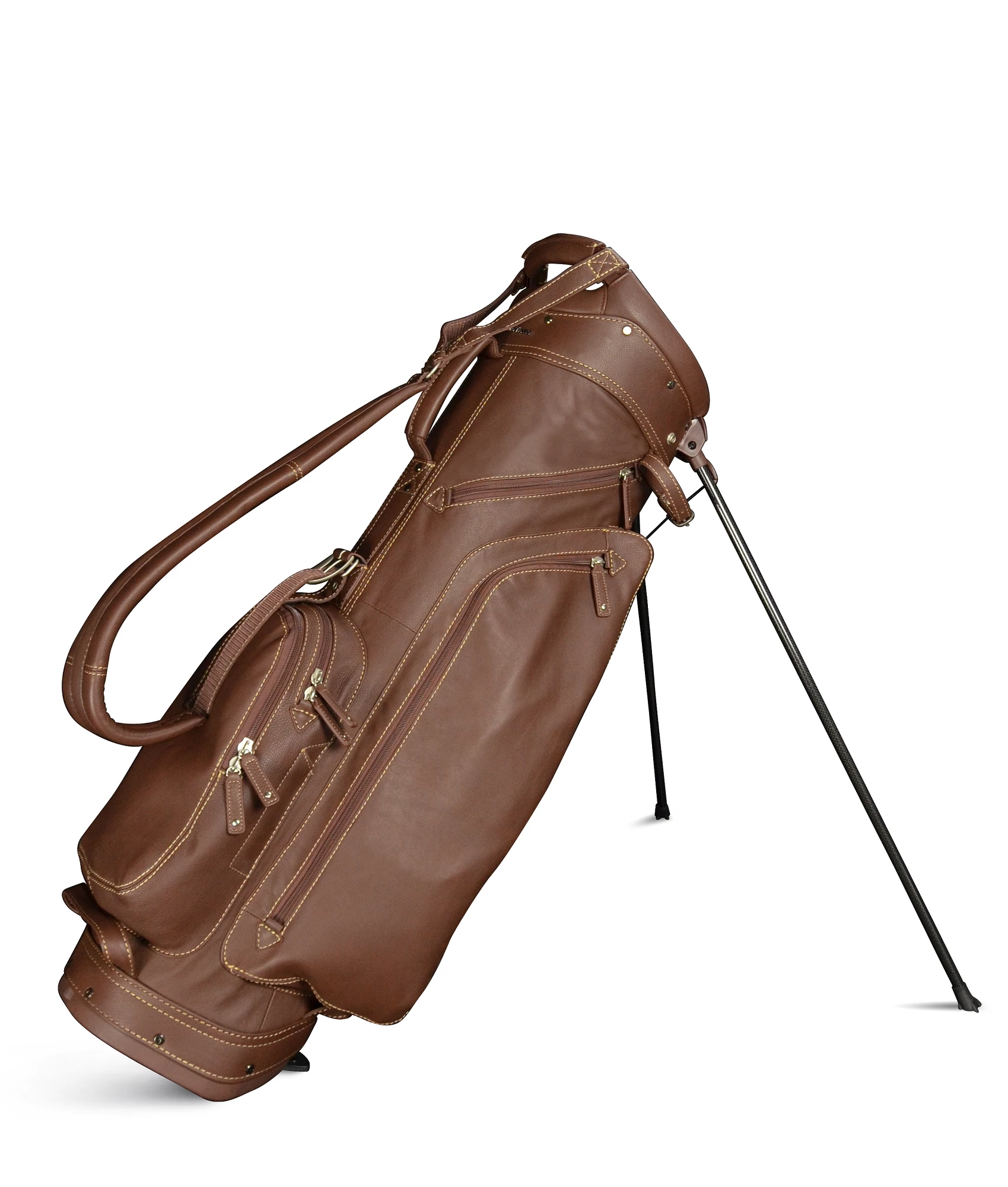 Sun Mountain Golf Leather Carry Stand Bag 5 Sun Mountain Golf Leather Carry Stand Bag - Image 3
