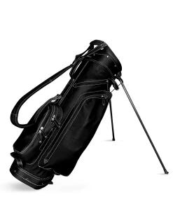 Sun Mountain Golf Leather Carry Stand Bag 12 Sun Mountain Golf Leather Carry Stand Bag -A-Grind Golf Shop G823267LeatherStandBlack White