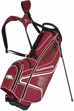 Team Golf NCAA Collegiate The Gridiron III Team Effort Stand Bag -A-Grind Golf Shop Gridiron III Stand Bag Arkansas Razorbacks