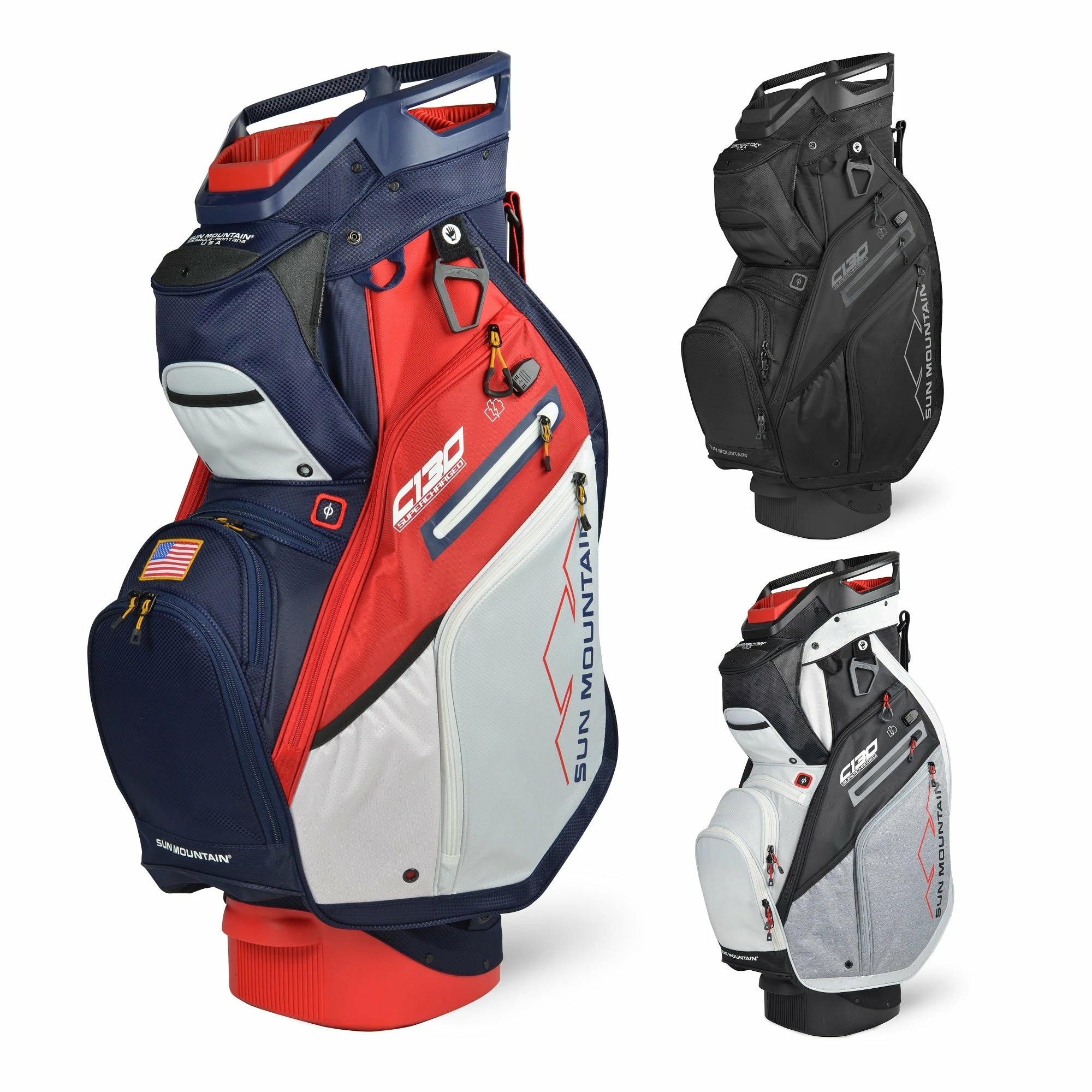 Sun Mountain Golf 2021 C-130 Supercharged Cart Bag 3 Sun Mountain Golf 2021 C-130 Supercharged Cart Bag