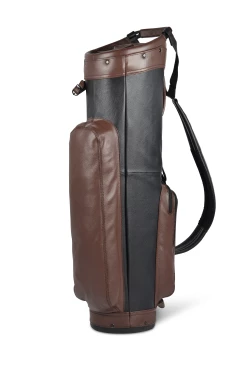 Sun Mountain Golf Leather Cart Bag 20 Sun Mountain Golf Leather Cart Bag -A-Grind Golf Shop LeatherCartBlack BrownAltShot1