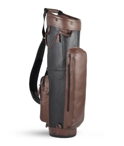 Sun Mountain Golf Leather Cart Bag 19 Sun Mountain Golf Leather Cart Bag -A-Grind Golf Shop LeatherCartBlack BrownAltShot2