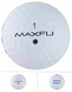 Golf Works Maxfli SoftFli Matte Finsih Golf Balls -A-Grind Golf Shop MatteWhite1