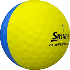 Cleveland Golf Srixon Q-Star Tour Divide Golf Balls - Dozen -A-Grind Golf Shop Q StarDivideBlueYellowBall1