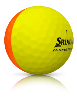 Cleveland Golf Srixon Q-Star Tour Divide Golf Balls - Dozen -A-Grind Golf Shop Q StarDivideOrangeYellowBall2