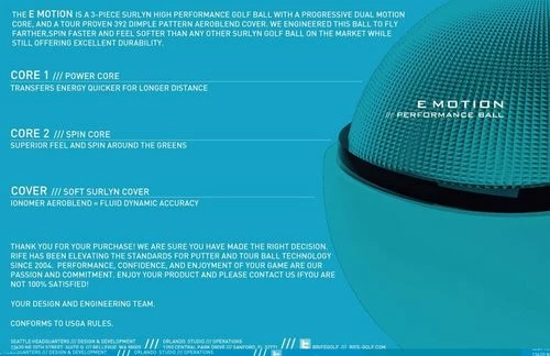 SportsXS Rife E Motion Golf Balls 6 SportsXS Rife E Motion Golf Balls - Image 4