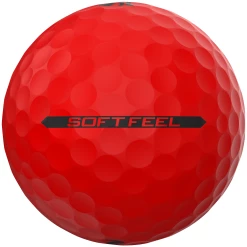 Cleveland Golf Srixon Soft Feel Brite Matte Color Golf Balls -A-Grind Golf Shop SOFTFEEL13BRITERED SIDEMARK