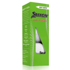 Cleveland Golf Srixon Soft Feel Golf Balls -A-Grind Golf Shop SOFTFEEL13Sleeve PureWhite FLIP reflection