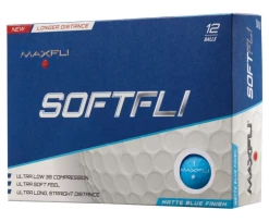 Golf Works Maxfli SoftFli Matte Finsih Golf Balls -A-Grind Golf Shop SoftFli Matte Blue Box
