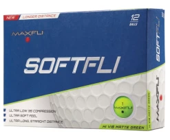 Golf Works Maxfli SoftFli Matte Finsih Golf Balls -A-Grind Golf Shop SoftFli Matte Green Box