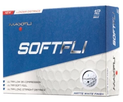 Golf Works Maxfli SoftFli Matte Finsih Golf Balls -A-Grind Golf Shop SoftFli Matte White Box