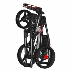 TGIB Spin It Golf Easy Drive 3-Wheel Push Cart -A-Grind Golf Shop SpinitEasyFold Folded