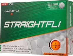 Golf Works Maxfli StraightFli Golf Balls 16 Golf Works Maxfli StraightFli Golf Balls -A-Grind Golf Shop StraightFli Matte Orange