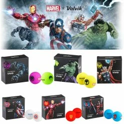 Volvik Marvel Character Golf Ball 4 Pack