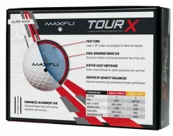 Golf Works Maxfli Tour X Total Performance Urethane Golf Balls 12 Golf Works Maxfli Tour X Total Performance Urethane Golf Balls -A-Grind Golf Shop TourXWhiteGloss3 6c8c994b 4163 46eb b3e7 e082809ebddc