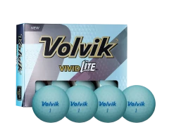 Volvik Vivid Lite Matte Finish Golf Balls - Sale! -A-Grind Golf Shop Vivid Lite Blue