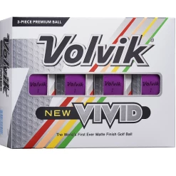 Volvik Vivid Matte Finish Golf Balls - Dozen -A-Grind Golf Shop Vivid P