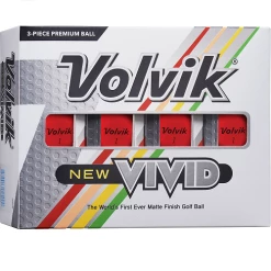 Volvik Vivid Matte Finish Golf Balls - Dozen -A-Grind Golf Shop Vivid R