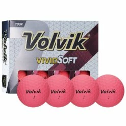 Volvik Vivid Soft Matte Urethane Golf Balls -A-Grind Golf Shop Vivid Soft Pink