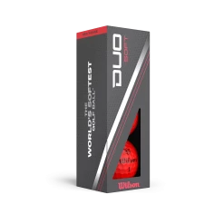 Wilson Staff Duo Soft 2.5 Golf Balls -A-Grind Golf Shop WG2006106 6 Duo Soft Red Ball 3Ball Sleeve