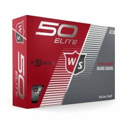 Wilson Staff 50 Elite Golf Balls -A-Grind Golf Shop WGWP17900 2019 50 Elite White Right Hero