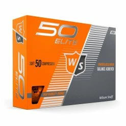 Wilson Staff 50 Elite Golf Balls -A-Grind Golf Shop WGWP17920 2019 50 Elite Orange Right Hero