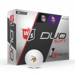 Wilson Staff Duo Soft NFL Team Licensed Golf Balls 55 Wilson Staff Duo Soft NFL Team Licensed Golf Balls -A-Grind Golf Shop WGWP400MN WS DUO Soft 12BALL WH NFL Minnesota Vert wBall Hotlist V2 1
