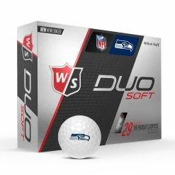 Wilson Staff Duo Soft NFL Team Licensed Golf Balls 64 Wilson Staff Duo Soft NFL Team Licensed Golf Balls -A-Grind Golf Shop WGWP400SE WS DUO Soft 12BALL WH NFL Seattle Vert wBall Hotlist V2 1