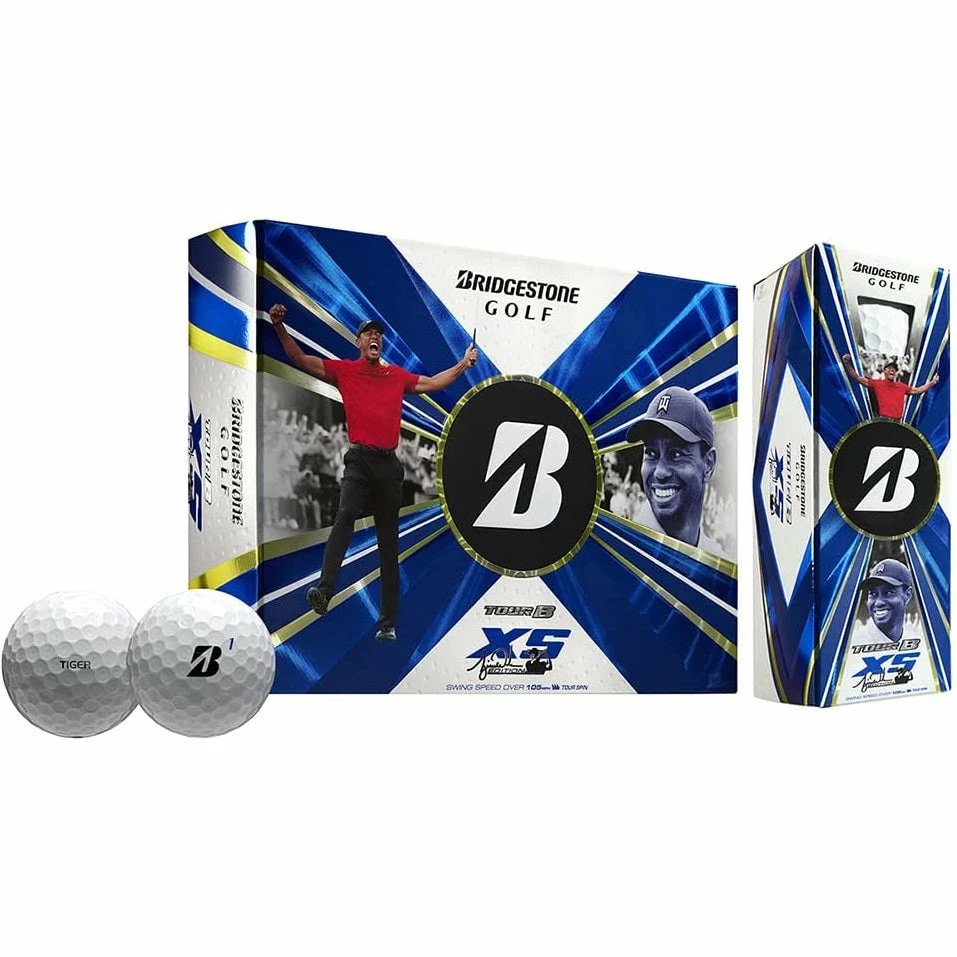 Bridgestone Tour B XS Tiger Woods Edition Golf Balls 3 Bridgestone Tour B XS Tiger Woods Edition Golf Balls