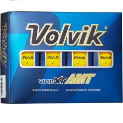 Volvik 2020 Vivid XT AMT Matte Finished Golf Balls 16 Volvik 2020 Vivid XT AMT Matte Finished Golf Balls -A-Grind Golf Shop XT AMT Yellow