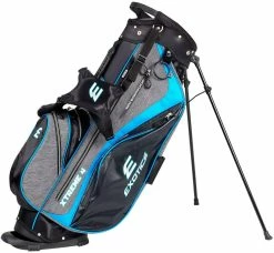 Tour Edge Exotics Xtreme 4 Stand Bags 16 Tour Edge Exotics Xtreme 4 Stand Bags -A-Grind Golf Shop Xtreme 4 Carry Bag Gray Scratch Plaid Blue