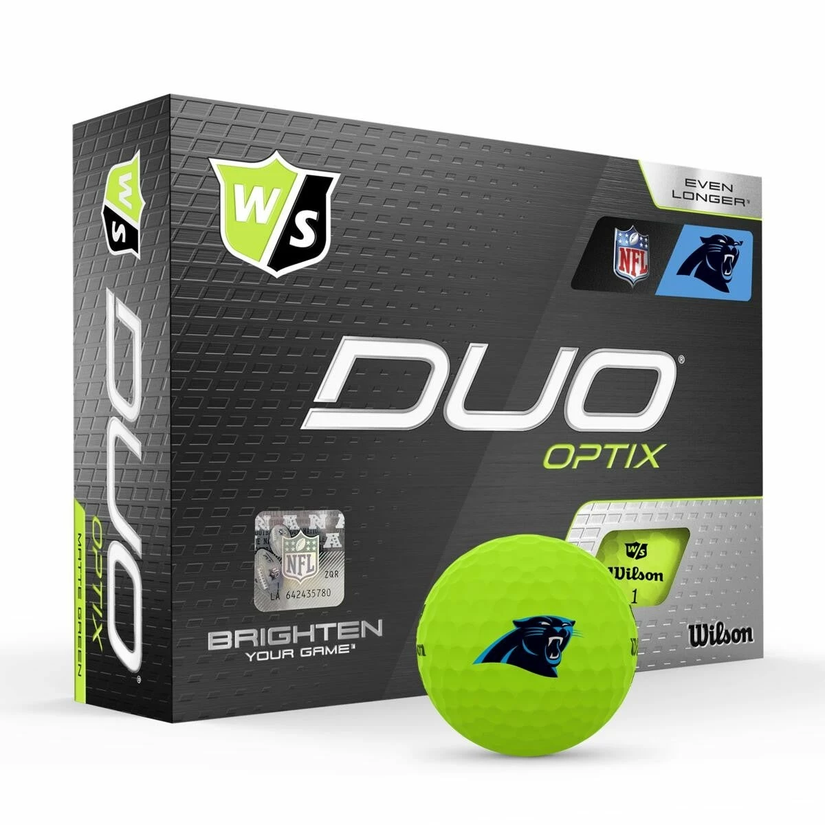 Wilson Staff Duo Optix NFL Team Licensed Golf Balls - Matte Green - Image 2