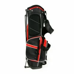 Hireko Affinity ZLS Stand Golf Bag Black/Red -A-Grind Golf Shop a08824 side view